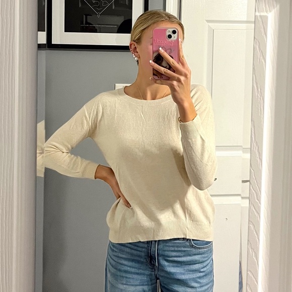 Sandro Cream Sweater - Picture 1 of 9